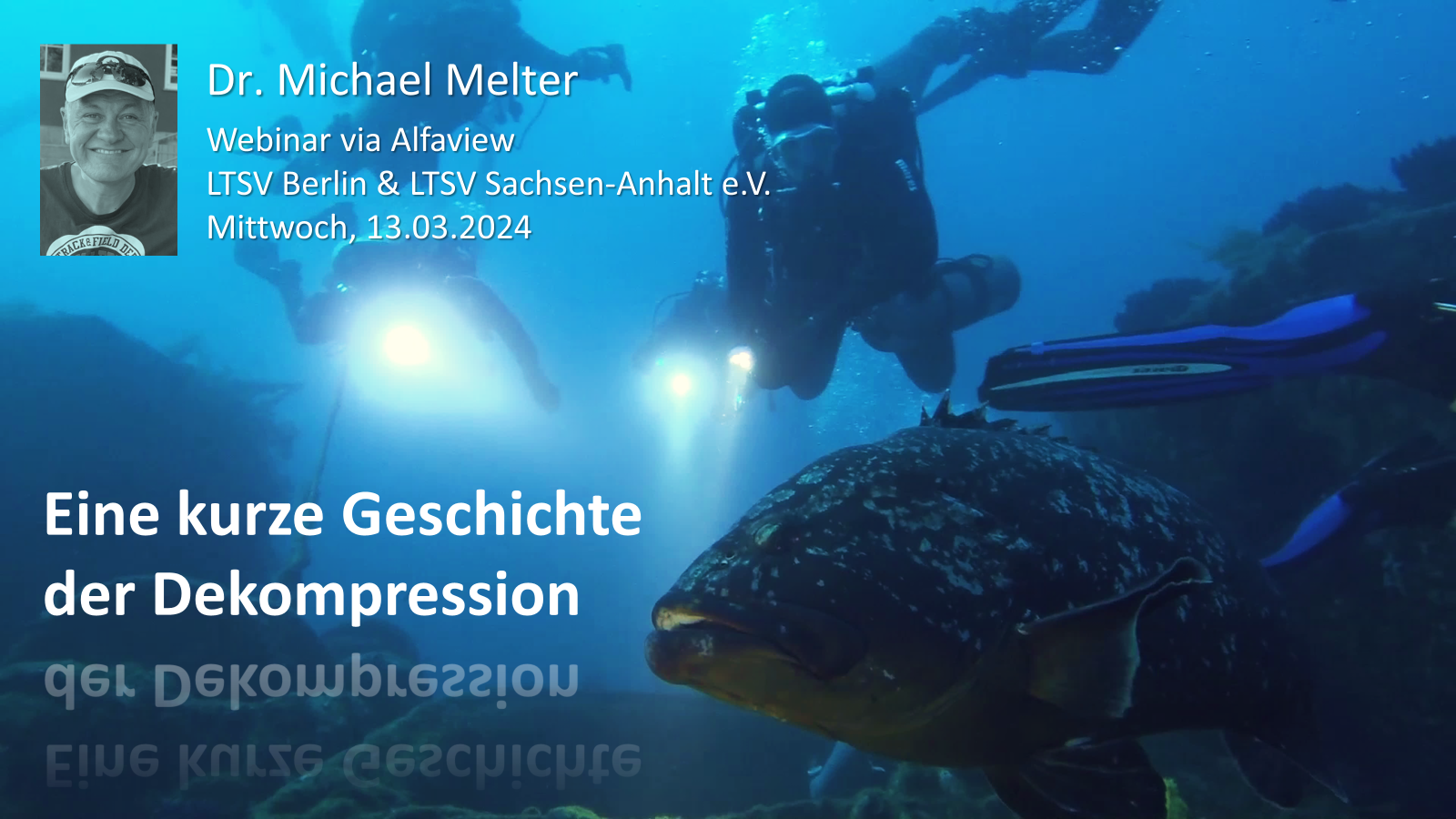 Online Seminar - Dekompression - Dr. Michael Melter